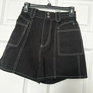 Crescent Black Women's Cargo Shorts